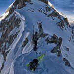 Panorama dalla cima del Canale NO di Punta Plaida, VdA a sx, Piemonte a dx - Foto Andrea Gallo